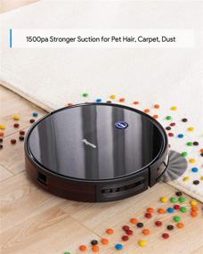 img 3 attached to Bagotte Super-Thin Robot Vacuum Cleaner with 1500Pa Strong Suction - Quiet, Self-Charging, Cleans Pet Hairs, Hard Floors, Medium-Pile Carpets