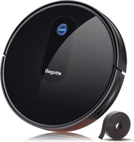 img 4 attached to Bagotte Super-Thin Robot Vacuum Cleaner with 1500Pa Strong Suction - Quiet, Self-Charging, Cleans Pet Hairs, Hard Floors, Medium-Pile Carpets