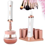 larbois makeup brush cleaner: automatic brush cleaning machine with 8 rubber collars - wash and dry brushes in seconds! logo