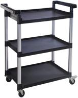 🛒 maxworks 80774 heavy-duty 3-shelf cart with 225 lb capacity and wheels logo
