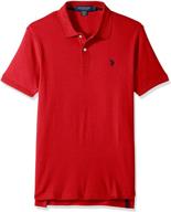 👕 us polo assn interlock blue 8324 men's polo shirt логотип