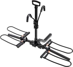 img 4 attached to 🚲 HYPERAX Volt 2 - E-Bike Hitch Mount Bike Rack Carrier for 2-inch Hitch | Fits Up to 2 X 70 lbs MTBs, E-MTBs, e-Bikes, Road Bikes with Up to 5-inch Fat Tires | Ideal for SUVs, Trucks, Sedans (Not Recommended for RVs!)