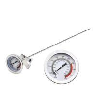 🌡️ lightbeam 16-inch long stem deep fry thermometer with clamp, instant read 2-inch dial meat bbq thermometer for deep fry, grill, turkey, candy, coffee, and more logo