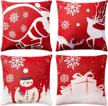 christmas decorative pillowcases decorations 18x18insanta logo
