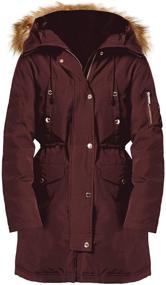 img 1 attached to Michael Kors Womens Olive Puffer Women's Clothing