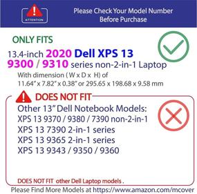 img 3 attached to 📦 mCover Hard Shell Case for 2020 13.4" Dell XPS 13 9300 / 9310 (non-2-in-1) Laptop - DL-XPS13-9300 Clear (Not compatible with older L321X 9333 9343 9350 9360 9365 9370 9380 models)