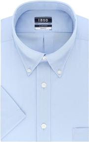 img 1 attached to 👔 IZOD Regular Short Sleeve Solid Men's Clothing and Shirts: Stylish & Versatile Essentials for Men