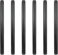 🔧 geilspace 6 pack of 1/2" × 12" pre-cut black metal pipe - industrial steel for standard half inch black threaded pipes and fittings - vintage diy industrial shelving (1/2" × 12", black) logo