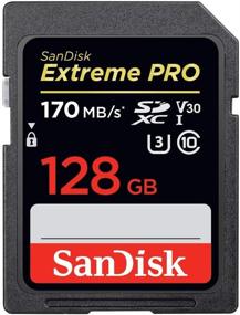 img 2 attached to 📸 SanDisk Extreme Pro Memory Card for Nikon D3400, D3300, D750, and more - 128GB SD Card with Everything But Stromboli Combo Reader - Class 10 4K Compatible