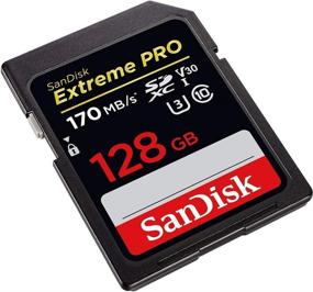 img 1 attached to 📸 SanDisk Extreme Pro Memory Card for Nikon D3400, D3300, D750, and more - 128GB SD Card with Everything But Stromboli Combo Reader - Class 10 4K Compatible