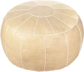 img 4 attached to 🪑 Enhance Your Kids' Furniture Collection with Zefen Unstuffed Decorative Leather Ottoman Furniture