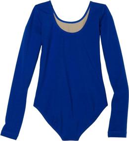 img 1 attached to 👗 Suzanna Long Sleeve Leotard for Big Girls by Sansha