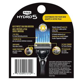 img 2 attached to 💈 Enhance Your Shaving Experience with Schick Hydro 5 Sense Energize Razor Refills for Men - Pack of 4