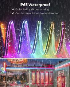 img 2 attached to 🌈 Aclorol WS2811 Neon LED Strip Light: RGB Dream Color, Waterproof IP65 – Ideal for Bedroom, Wedding, Party Lighting, Bars, and Advertising Signs