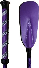 img 1 attached to 🐎 Enhance Your Riding Experience with the 18 Inch Jump Bat Riding Crop - Horse, Rhinestone Handle- Available in Multiple Color Choices!