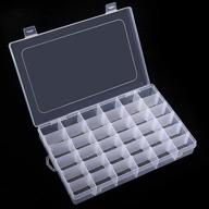 benbilry 36 grids clear plastic organizer box: versatile storage for beads, fishing tackles, felt board, and jewelry logo