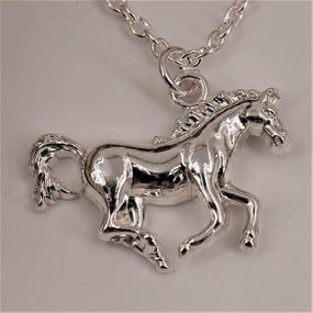 img 2 attached to 🦄 My Little Pony Pendant Silver Horse Necklace: The Perfect Equestrian Birthday Gift