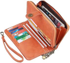 img 4 attached to Wallets Fashion Leather Trifold Capacity