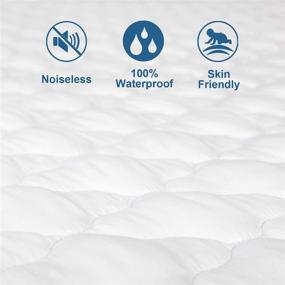 img 3 attached to 🛏️ SPRINGSPIRIT Full Size Mattress Protector: Waterproof, Breathable & Machine Washable Full Mattress Pad Cover with Quilted Fitted Deep Pocket - Up to 14" Depth (54"x 75")