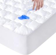 🛏️ springspirit full size mattress protector: waterproof, breathable & machine washable full mattress pad cover with quilted fitted deep pocket - up to 14" depth (54"x 75") logo