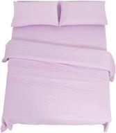 🌿 edenstar lavender full bed sheet set - 4 piece - soft brushed microfiber - shrinkage & fade resistant - easy care logo