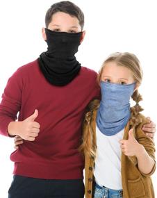 img 3 attached to 🌬️ Breathable Balaclava Bandana: Protective Accessories for Girls