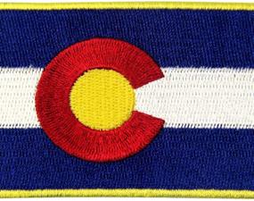 img 3 attached to 🏔️ Colorado State Flag CO Emblem: High-Quality Iron-On Sew-On Patch for All Patches Enthusiasts!