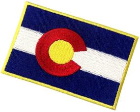 img 2 attached to 🏔️ Colorado State Flag CO Emblem: High-Quality Iron-On Sew-On Patch for All Patches Enthusiasts!