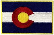 🏔️ colorado state flag co emblem: high-quality iron-on sew-on patch for all patches enthusiasts! logo