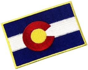 img 1 attached to 🏔️ Colorado State Flag CO Emblem: High-Quality Iron-On Sew-On Patch for All Patches Enthusiasts!