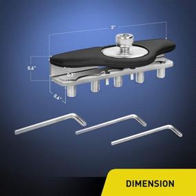 img 3 attached to Крепления для лебедки Nilight 90025B LED (2 шт.) - Универсальное крепление капота 🚘 для внедорожника и грузовика - нe требуется сверления, 2-летняя гарантия
