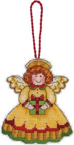 img 1 attached to 🧚 Create Timeless Magic with the Dimensions Counted Cross Stitch Angel Ornament Kit, 3.25" x 4