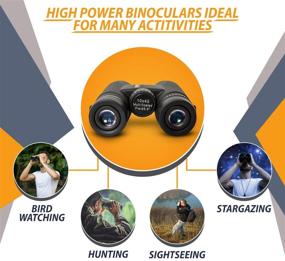 img 1 attached to 🦅 High-Powered Binoculars for Professional Bird Watching – Premium Adult Bird Watching Binoculars - Lightweight Binocular Kit for Birding - 10x42 Long Range and High Resolution Binoculars