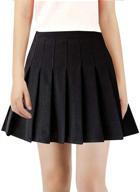 solid plaid pleated mini skirt for women and girls - golden service school uniforms logo