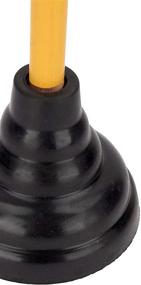 img 2 attached to 💪 Powerful and Durable LDR 512 3410 High Force Cup Ribbed Toilet Plunger - Black