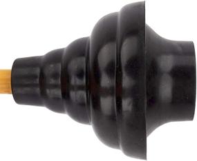 img 1 attached to 💪 Powerful and Durable LDR 512 3410 High Force Cup Ribbed Toilet Plunger - Black