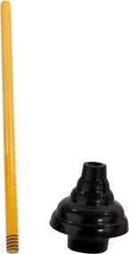 img 3 attached to 💪 Powerful and Durable LDR 512 3410 High Force Cup Ribbed Toilet Plunger - Black