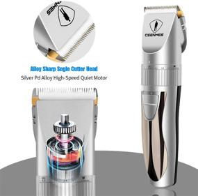 img 2 attached to Ceenwes Professional Cordless Hair Clippers: Ultra-Quiet Hair Trimmers for Precision Grooming