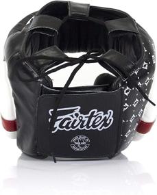 img 1 attached to Fairtex HG3, HG10, HG13 Diagonal Vision Headgear Head Guard for Muay Thai, Boxing, Kickboxing - Enhanced SEO