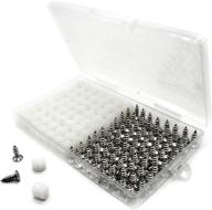 🔩 plastic hinge dowel inserts with screws 100 pack: quality plastic fasteners with screws for hinge installation logo