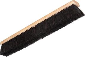 img 2 attached to 🧹 Carlisle Flo-Pac Fine Floor Sweep with Blended Horsehair Bristles - 24" Block Width, 3" Bristle Trim, Black