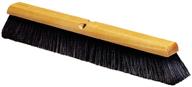 🧹 carlisle flo-pac fine floor sweep with blended horsehair bristles - 24" block width, 3" bristle trim, black logo