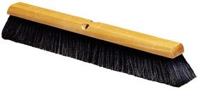 img 4 attached to 🧹 Carlisle Flo-Pac Fine Floor Sweep with Blended Horsehair Bristles - 24" Block Width, 3" Bristle Trim, Black