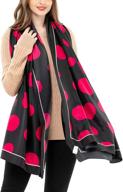 🧣 silky satin scarf for women: long, sheer, lightweight chiffon cardigan wrap shawl for party and fashion dress logo