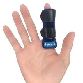 img 2 attached to 🤞 GenetGo Trigger Finger Splint: Mallet Finger Brace for Index, Middle, and Ring Finger - Effective Tendon Release and Pain Relief