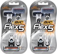 bic flex 5 men's shaver 2pk: precision and value in every stroke! logo