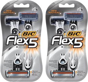 img 3 attached to Bic Flex 5 Men's Shaver 2pk: Precision and Value in Every Stroke!