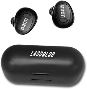 img 3 attached to 🎧 Беспроводные наушники, Bluetooth 5.0 наушники с микрофоном, HiFi наушники, беспроводная гарнитура для iPhone и Android - Включая кейс для зарядки