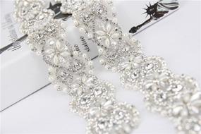 img 2 attached to 💎 TRLYC 2021 New Vintage Crystal Wedding Belt: Elegant Rhinestone Pearl Bridal Sash