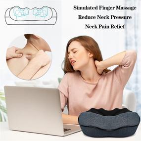 img 3 attached to 🌡️ Relieve Pain & Indulge in a Luxury Neck Back Massager with Heat - Perfect for Neck, Shoulders, Back, Legs, Feet, and Full Body Massages! Ideal Birthday Gift for Mom, Dad, Boyfriend, Girlfriend, Women, and Men